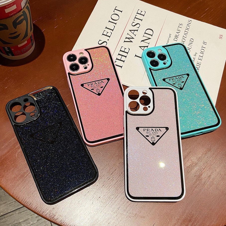 Ốp Điện Thoại Kết Cấu Nhám Màu Sắc Thương Hiệu Prada Dành Cho IPhone 13 12 11 Pro Max X XR XS Max 7 8 Plus