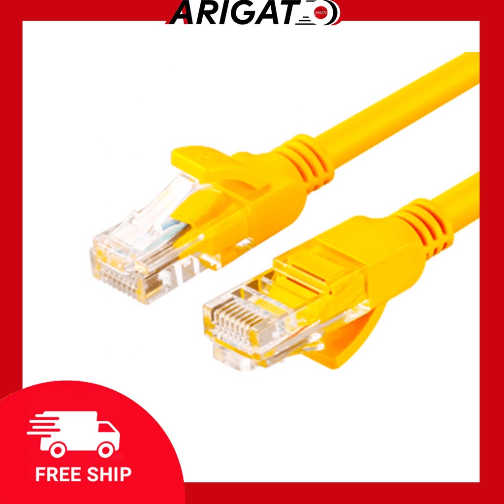 Cáp Mạng Bấm Sẵn 3M Vàng/Xanh Xịn Arigato Đảm Bảo Chất Lượng