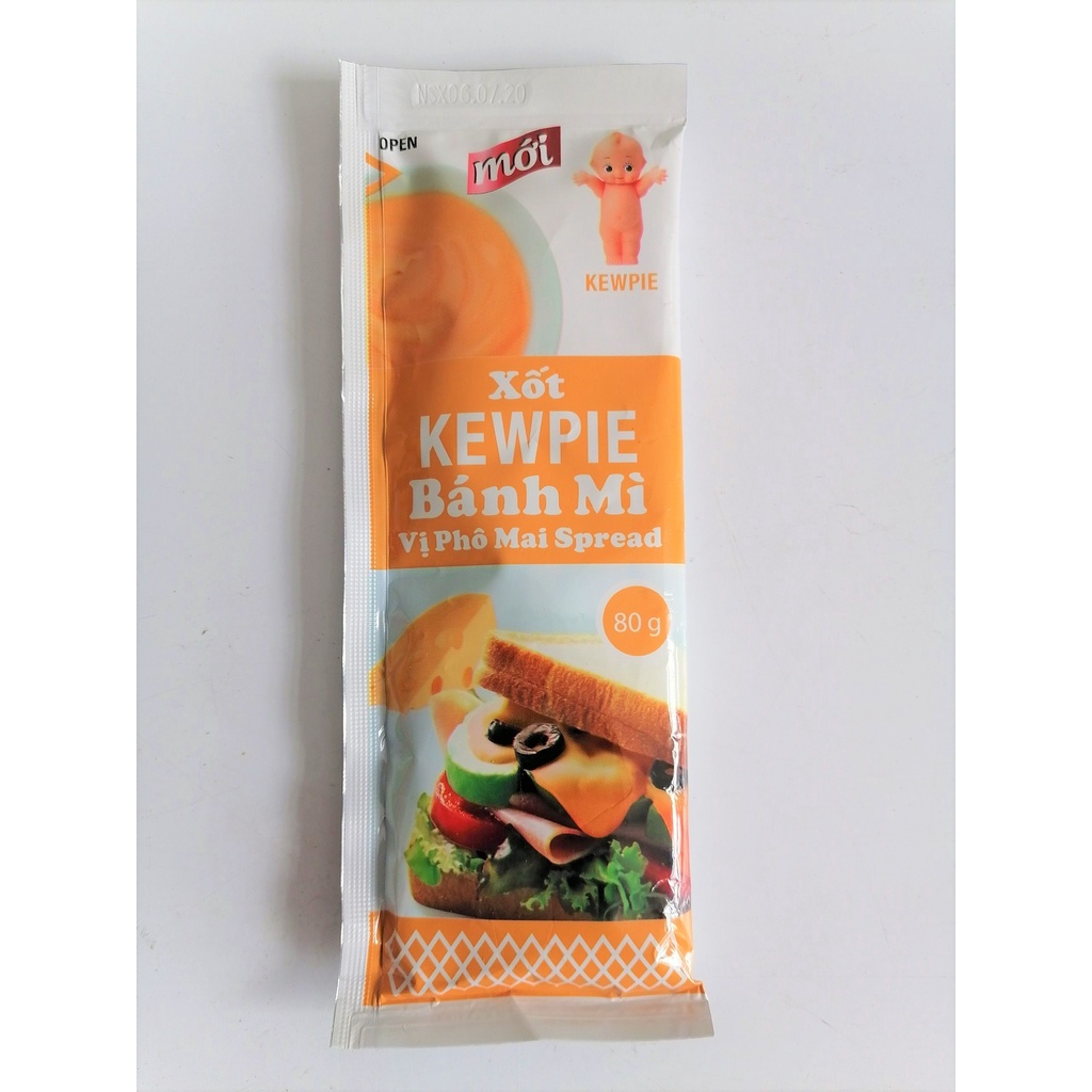[Túi 80g – vị PHÔ MAI] XỐT PHẾT BÁNH MÌ [VN] KEWPIE Spread Bread Cheese Sauce