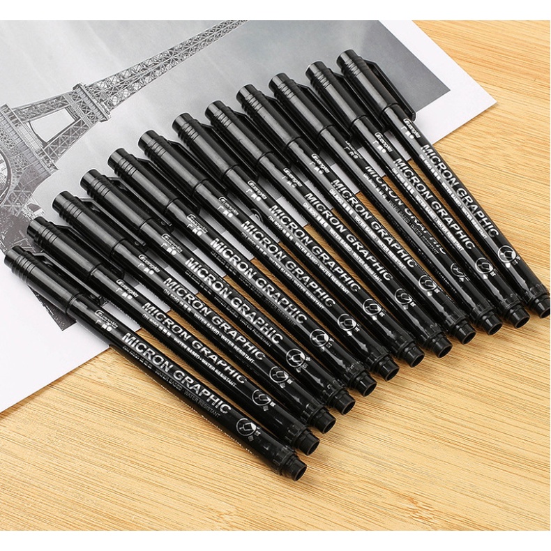 Bút line đi nét kháng nuớc cao cấp MICRON GRAPHIC đi nét kháng nước, bút kỹ thuật, bút đầu kim