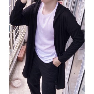 [CÓ SẴN - ẢNH THẬT] Áo cardigan đen dáng dài nam nữ unisex phong cách ulzzang Hàn Quốc