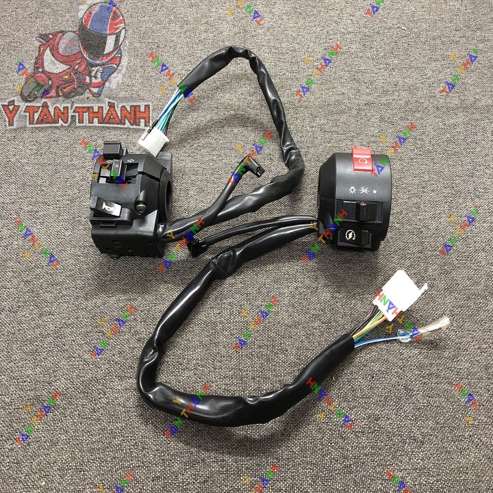 Cùm Công Tắc Xe Moto Rebel Đen MS2382