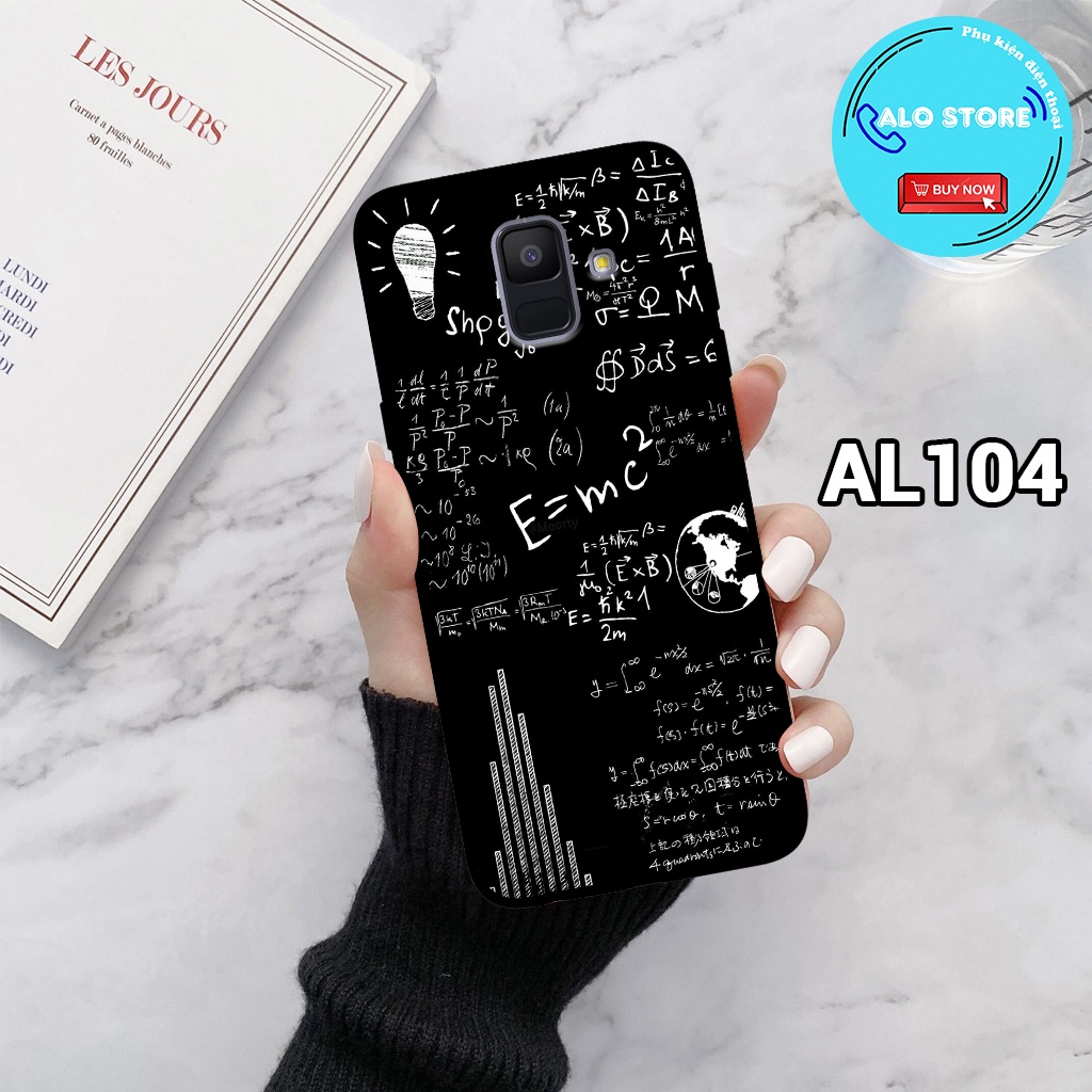 Ốp điện thoại SAMSUNG A6 2018/ A8 2018/ A8 PLUS - Ốp lưng Samsung in hình họa tiết vũ trụ,công thức toán học,bền,đẹp