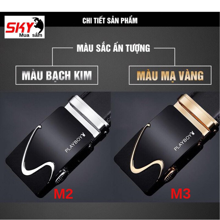 thắtlưng thắt lưng nam Cao Cấp da thật - S vàng