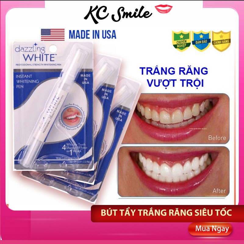 Combo 3 Bút tẩy trắng răng Dazzling White nhập khẩu Mỹ - Chính Hãng