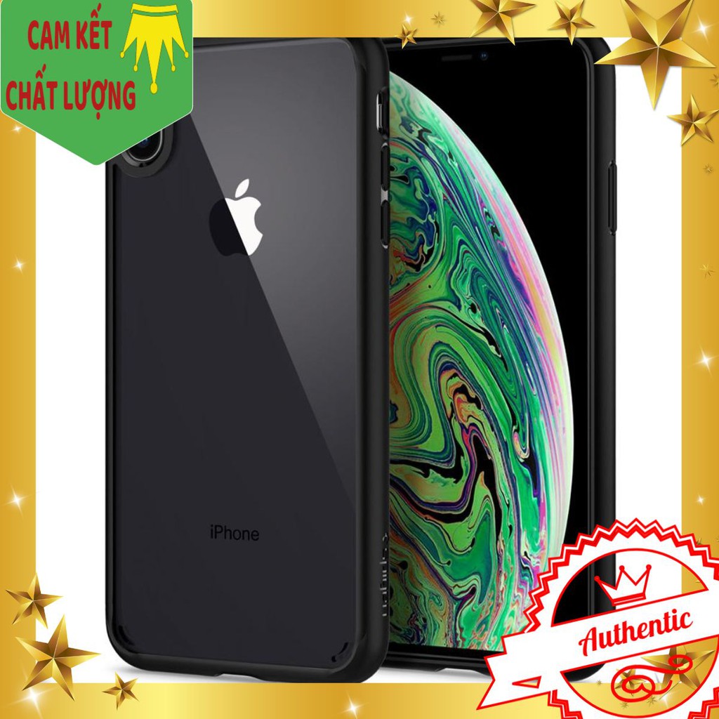 Ốp lưng iPhone Xs Max Spigen Ultra Hybrid - Viền Đen - Cam kết chất lượng