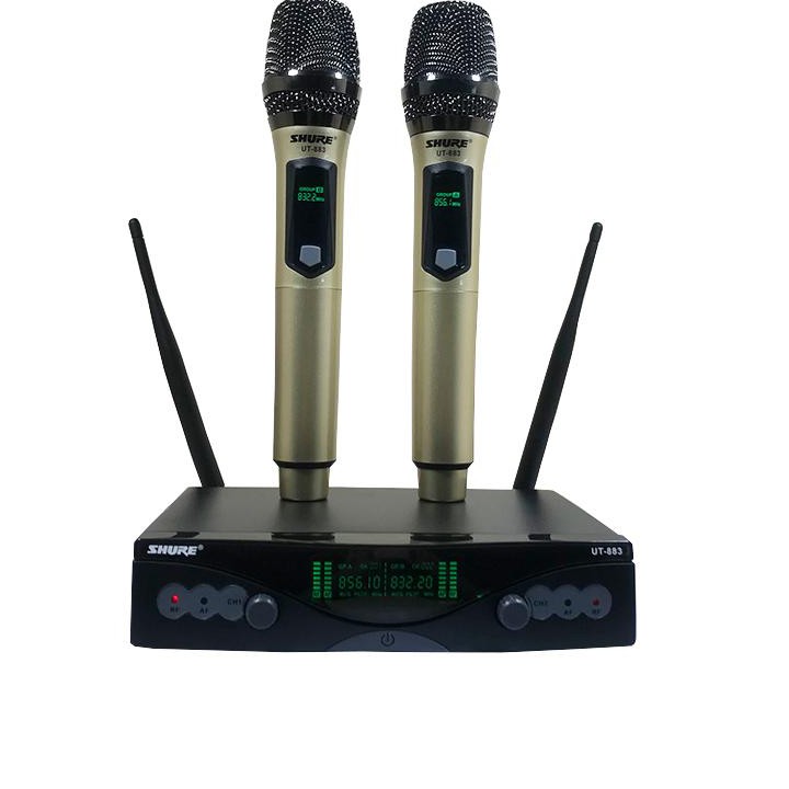 Bộ micro không dây SHU 883 đẳng cấp tiếng hát 2019 tặng thêm 2 chống lăn mic