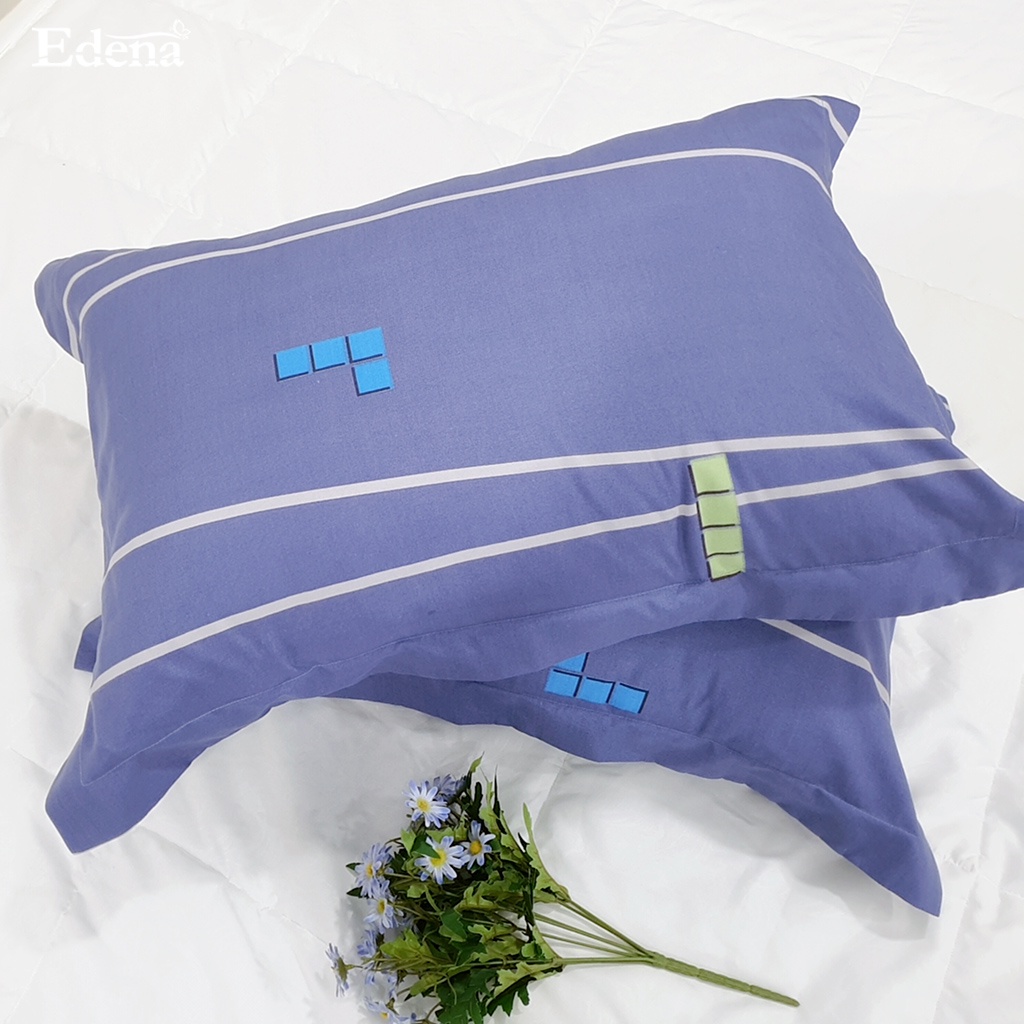 Cặp Vỏ Gối Nằm Edena Basic,chất liệu Micro silk nhiều màu | BigBuy360 - bigbuy360.vn
