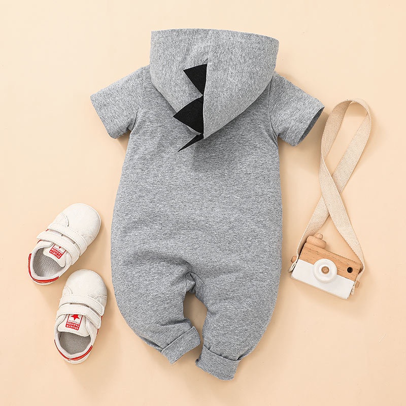 Body bé trai đồ sơ sinh từ 3 đến 24 tháng In Hình Khủng Long Hoạt Hình Dễ Thương Dành bodysuit liền thân mùa hè tay ngắn quần áo cho bé trẻ em