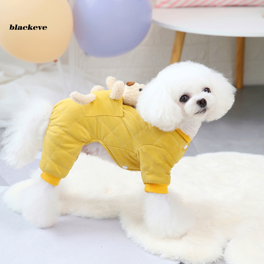 Bl Áo Khoác Nỉ Mềm Kết Cấu Mềm Mại Hình Chú Chó Mặc Trang Phục Cho Cún Cưng