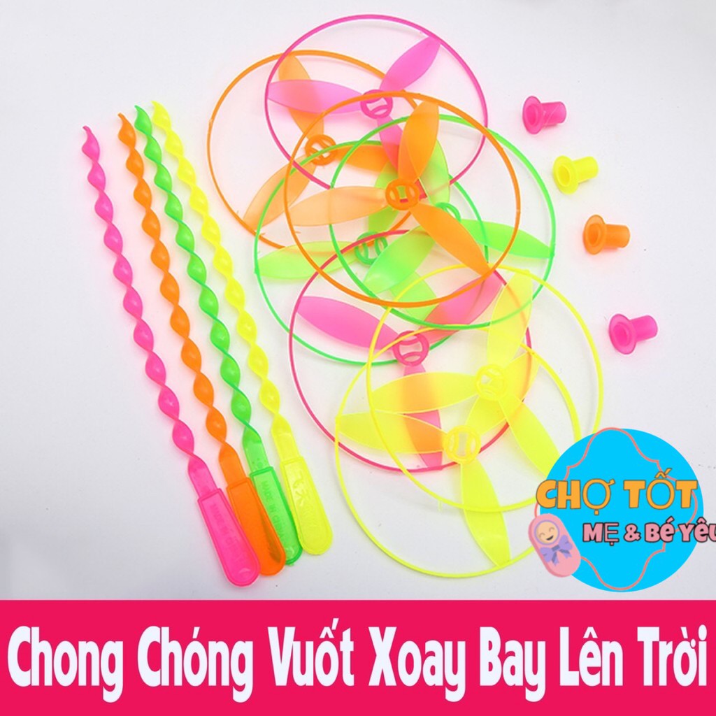 Đồ Chơi Chong Chóng Vuốt Xoay Bay Lên Trời (4 cây)