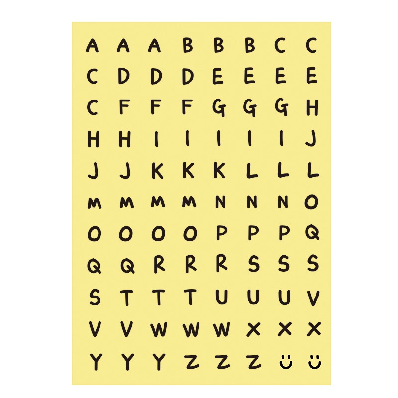 Miếng Dán Hình Chữ Cái Tiếng Anh Dùng Để Trang Trí Chất Lượng Cao