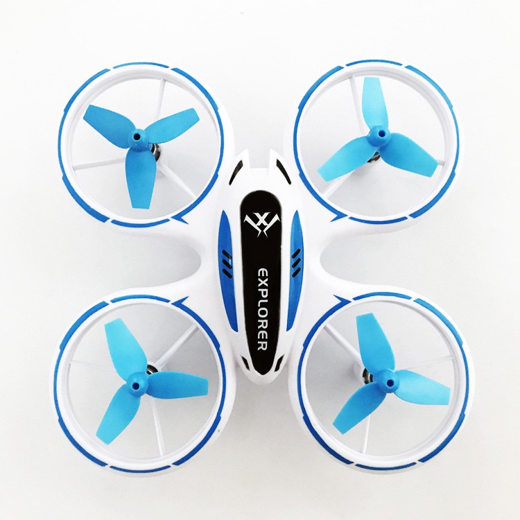 Đồ Chơi Máy Bay Điều Khiển Từ Xa Flycam Mô Hình 4 Cánh Mini, Đèn Sáng Lấp Lánh, Quay Nhào Lộn 360 Độ