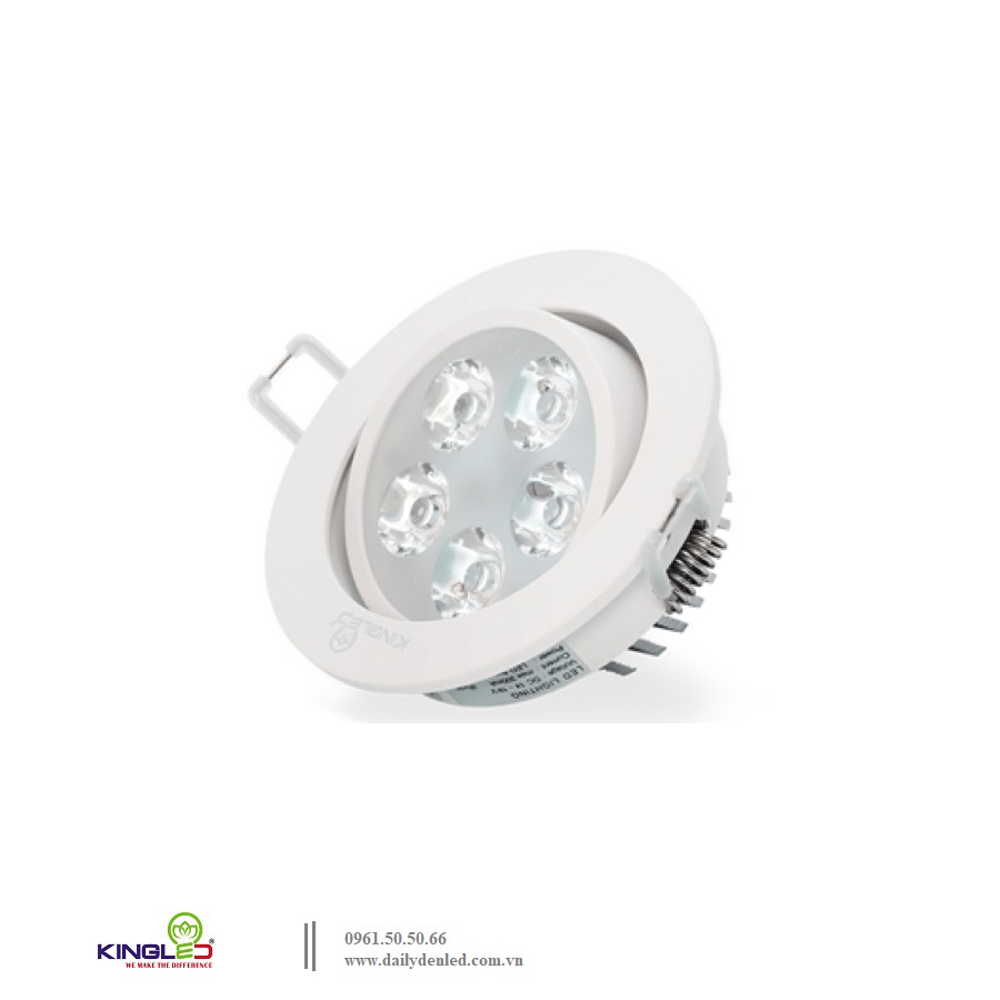 Đèn led âm trần rọi 5W – KingLED