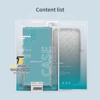 Ốp lưng trong chống sốc Samsung Galaxy S22 Ultra chính hãng Nillkin Nature