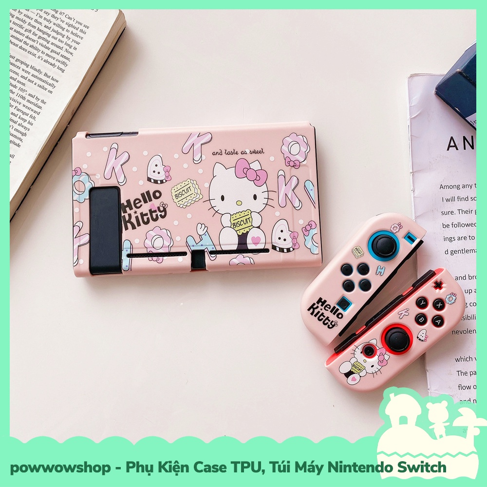 [Sẵn VN - Hỏa Tốc] Set Phụ Kiện Case Ốp TPU Dẻo, Túi Đựng Máy Cho Máy Game Cầm Tay Nintendo Switch Hello K