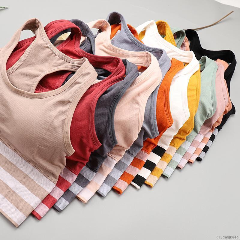 Women Bra Beauty Back Seamless Sports Bra Yoga Underwear Striped Stitching Vest | BigBuy360 - bigbuy360.vn