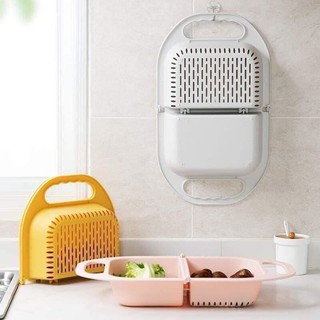 Rổ gác bồn rửa bát đa năng gấp gọn