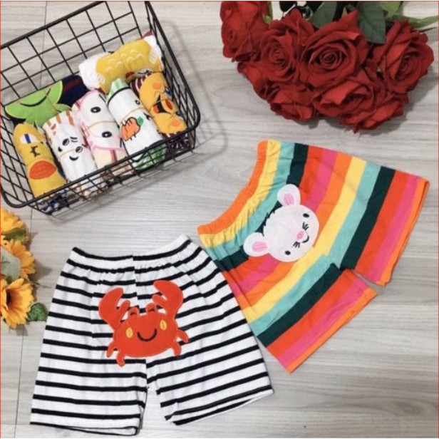 Quần Mông Thú ❤️ FREESHIP ❤️Combo 10 quần đùi cotton thêu muôn thú