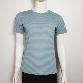 [Code 2117]Áo thun nam cổ tròn vải cotton lạnh kẻ