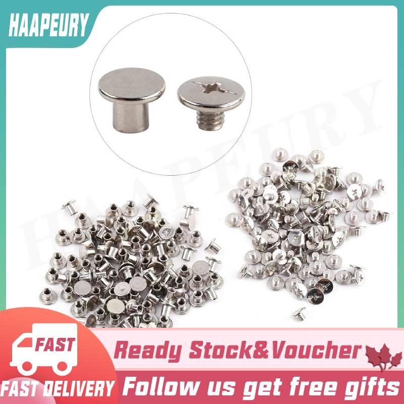 Set 100 đinh tán đóng sách ảnh 5x6mm
