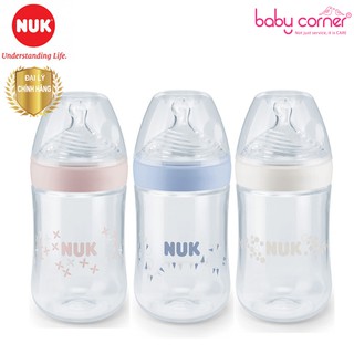 BÌNH SỮA NUK NATURE SENSE NHỰA PP 260ML NÚM TI S2 - M (6-18 tháng)