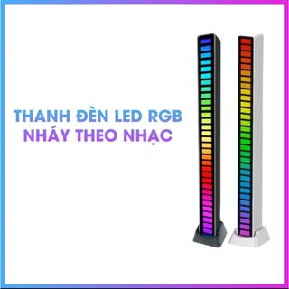 Led thanh RGB 32bit hot Tiktok, Đèn led RGB cảm biến âm thanh thông minh nháy theo nhạc