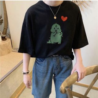 Áo thun tay lỡ Khủng Lông thả tim☺