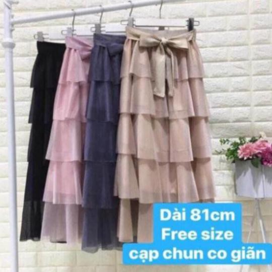 CHÂN VÁY TẦNG NƠ DÁNG DÀI CS1612 - DÀI 81CM | BigBuy360 - bigbuy360.vn
