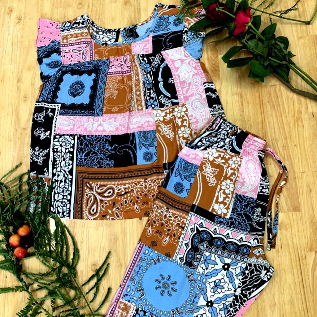 Đồ Bộ Nữ B05 VNXK F21 Kiểu Lửng Vải Tole Lanh Mặc Mát Siêu Thoải Mái (ẢNH SHOP TỰ CHỤP) | BigBuy360 - bigbuy360.vn