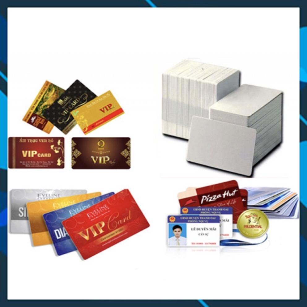 NGUYÊN HỘP 250 PHÔI THẺ NHỰA PVC TRẮNG IN PHUN TRỰC TIẾP khổ 86mm*54mm