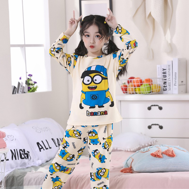 Bộ pijama in hình nhân vật hoạt hình cho bé