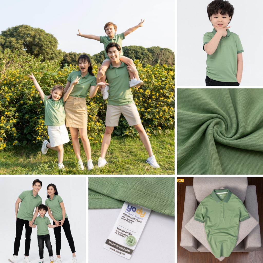 Áo thun Polo nam YODY cổ bẻ vải cá sấu Cotton xuất xịn,chuẩn form công sở APM5179