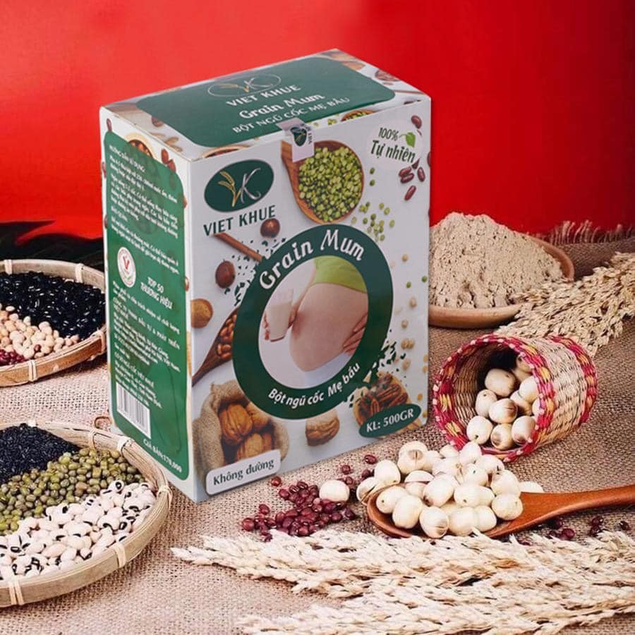 Ngũ Cốc Cho Bà Bầu An Thai Grain Mum Việt Khuê Hộp 500Gr