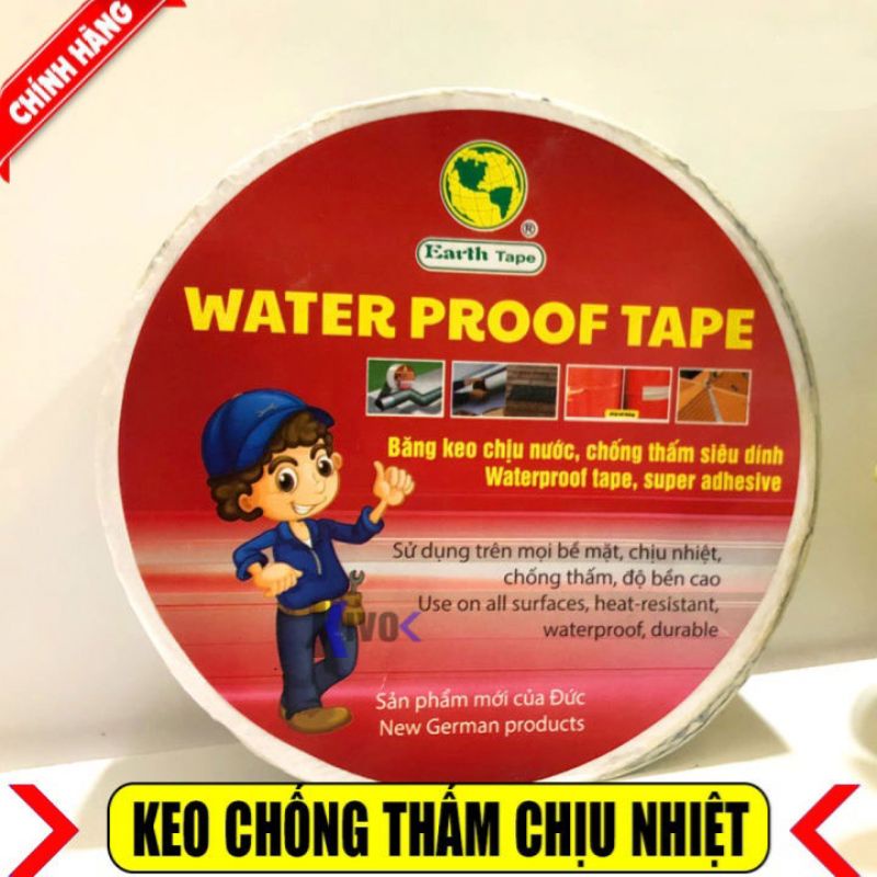 keo chống dột, chống thấm 10 phân- WATER PROOF TAPE ĐỨC - loại tốt  Keo Chống Thấm Trần Nhà - Keo Dán Đa Năng Siêu Dính