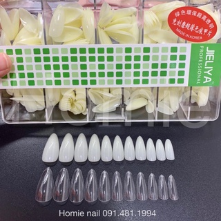 Móng úp jieliya form tròn nhọn chính hãng 500 chiếc-NAIL BOSS