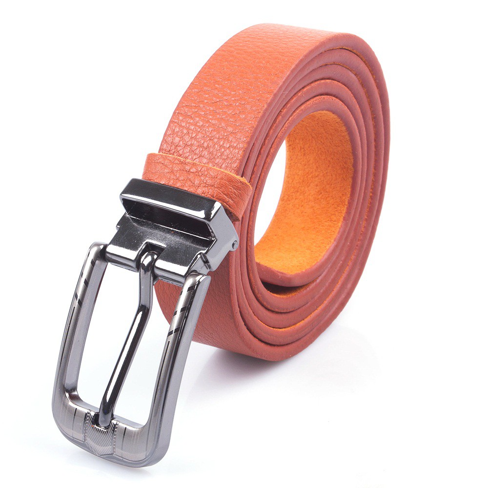 Thắt lưng nữ da bò 2,5P màu da, đen, đỏ, cam, xanh, nâu, hồng HP5123-24-25-26-27-28-29