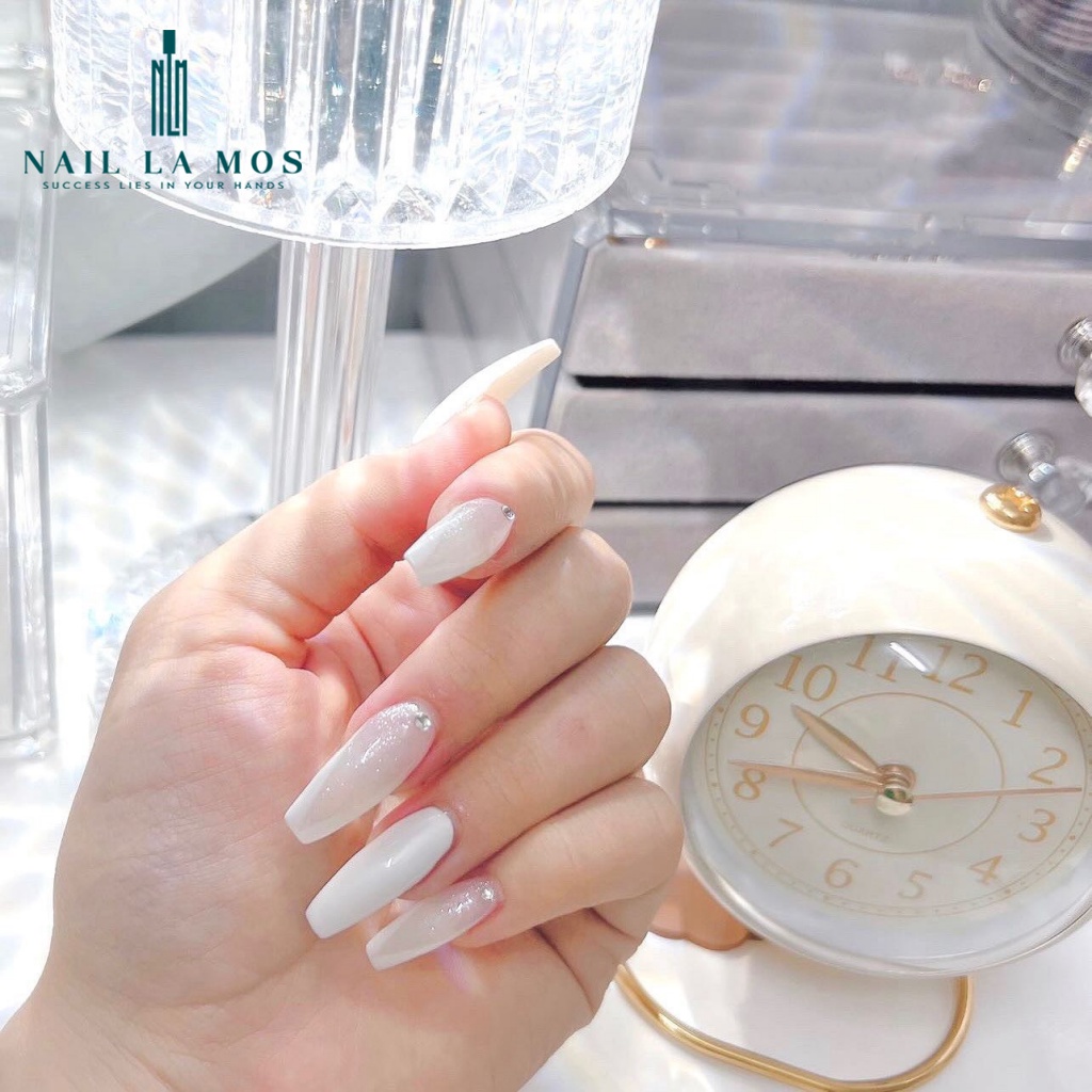 Sơn gel AS chính hãng màu nước gạo (milk white) 15ml