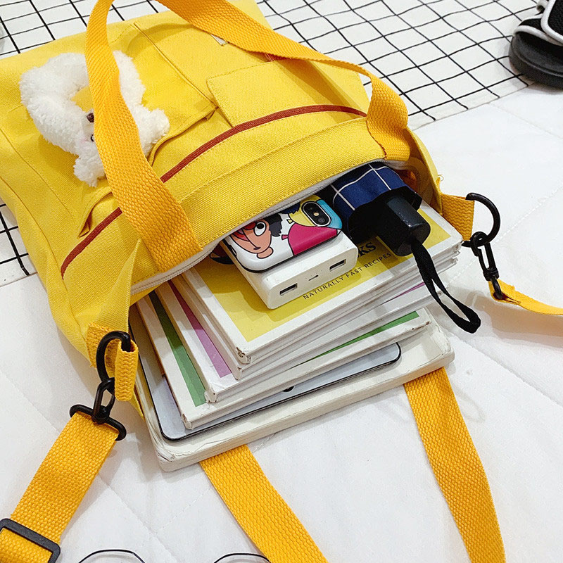 Túi vải canvas đeo chéo phong cách Hàn Quốc thời trang đơn giản dành cho nữ