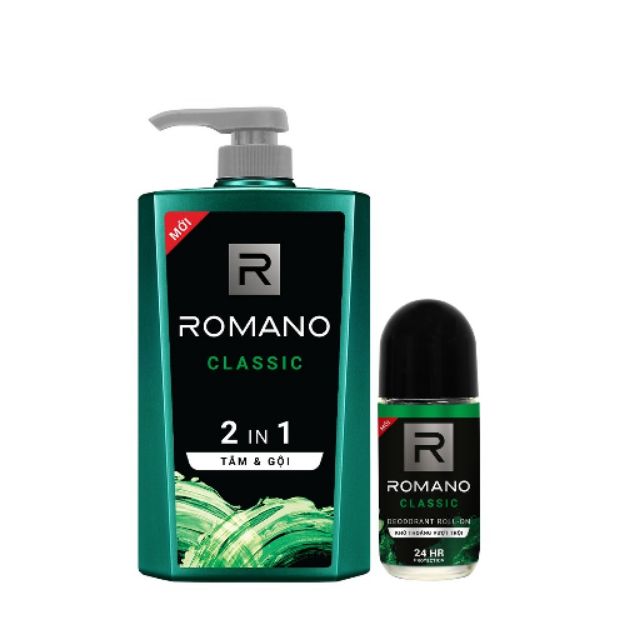 ROMANO 2IN1_ COMBO ROMANO 2IN1 650G + LĂN KHỬ MÙI 50ML