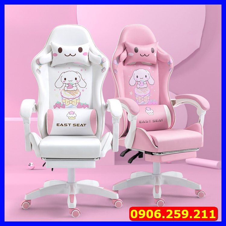 Ghế chơi game cao cấp - Ghế Gaming có ngả lưng thư giãn - Ghế chơi game tặng kèm gối tựa