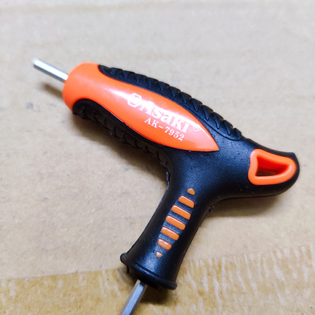 Tay vặn lục giác chữ T ASAKI 2.5mm, lục giác 2.5