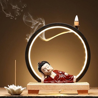 Tượng Phật nằm niết bàn - Phật adida áo nâu