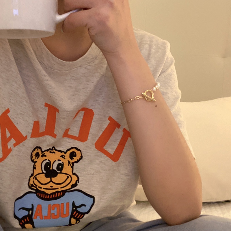 Vòng Tay Đính Hạt Ngọc Trai Phong Cách Thời Trang Mùa Hè Mới