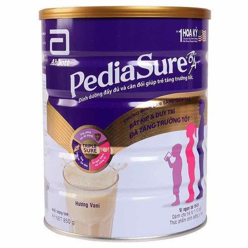 [ HÀNG CHÍNH HÃNG ] Sữa bột Pediasure BA hương vani  850g