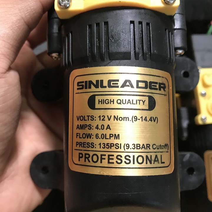 Máy bơm nước sinleader mini tăng áp lực nước 12V - lưu lượng 6L/phút 100psi