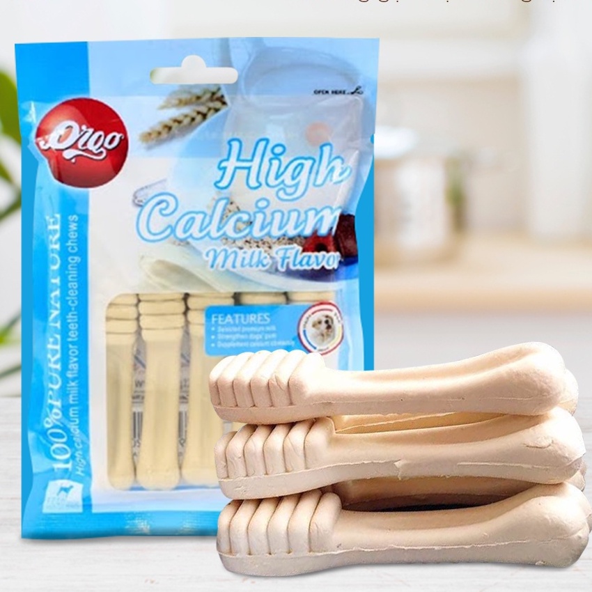 Gói 6 que xương sữa Orgo dành cho chó