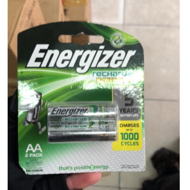 Bộ 2 pin sạc AA Energizer Recharge Power Plus 2000mAh