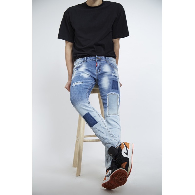 [⚡Tặng quà⚡] Quần Jean Nam Cao Cấp dáng skinny wash phong cách