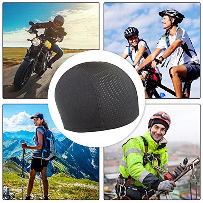 Helmet Liner Motorcycle Cycling Breathable Dome Cap for Men and Women